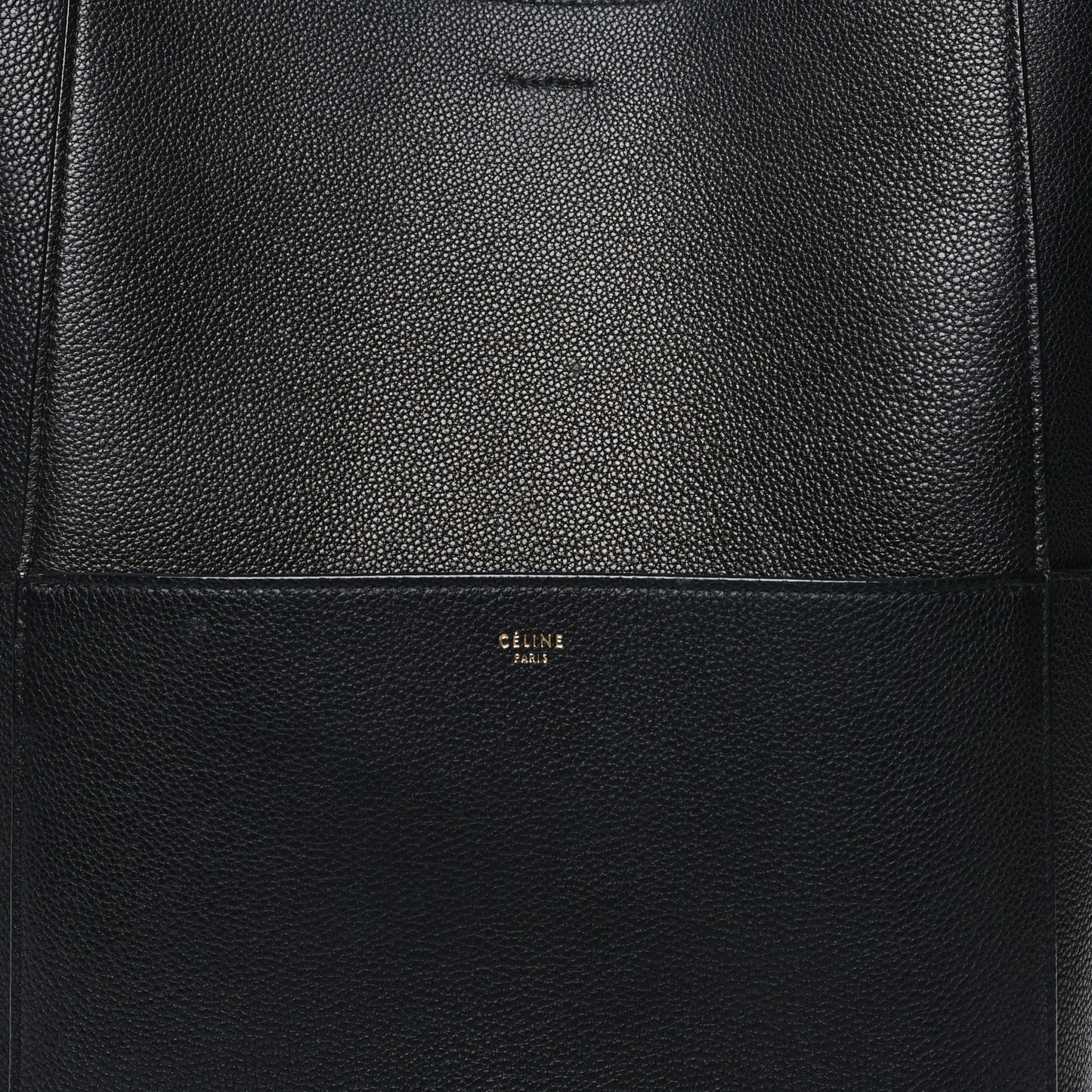 Soft Grained Calfskin Sangle Bucket Bag Black