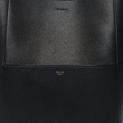 Celine Soft Grained Calfskin Sangle Bucket Bag Black 7 of 12