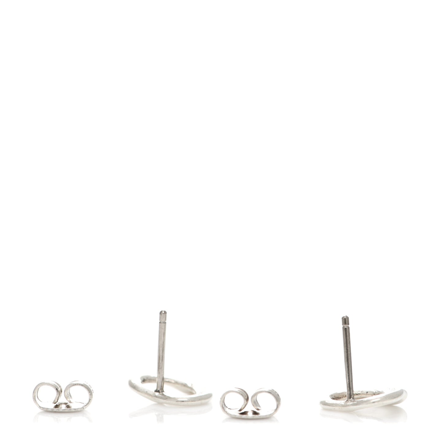 Sterling Silver 11mm Elsa Peretti Open Heart Earrings