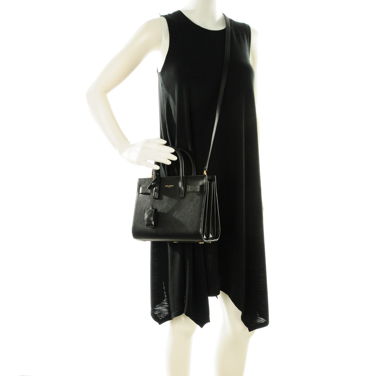 Calfskin Nano Sac De Jour Black