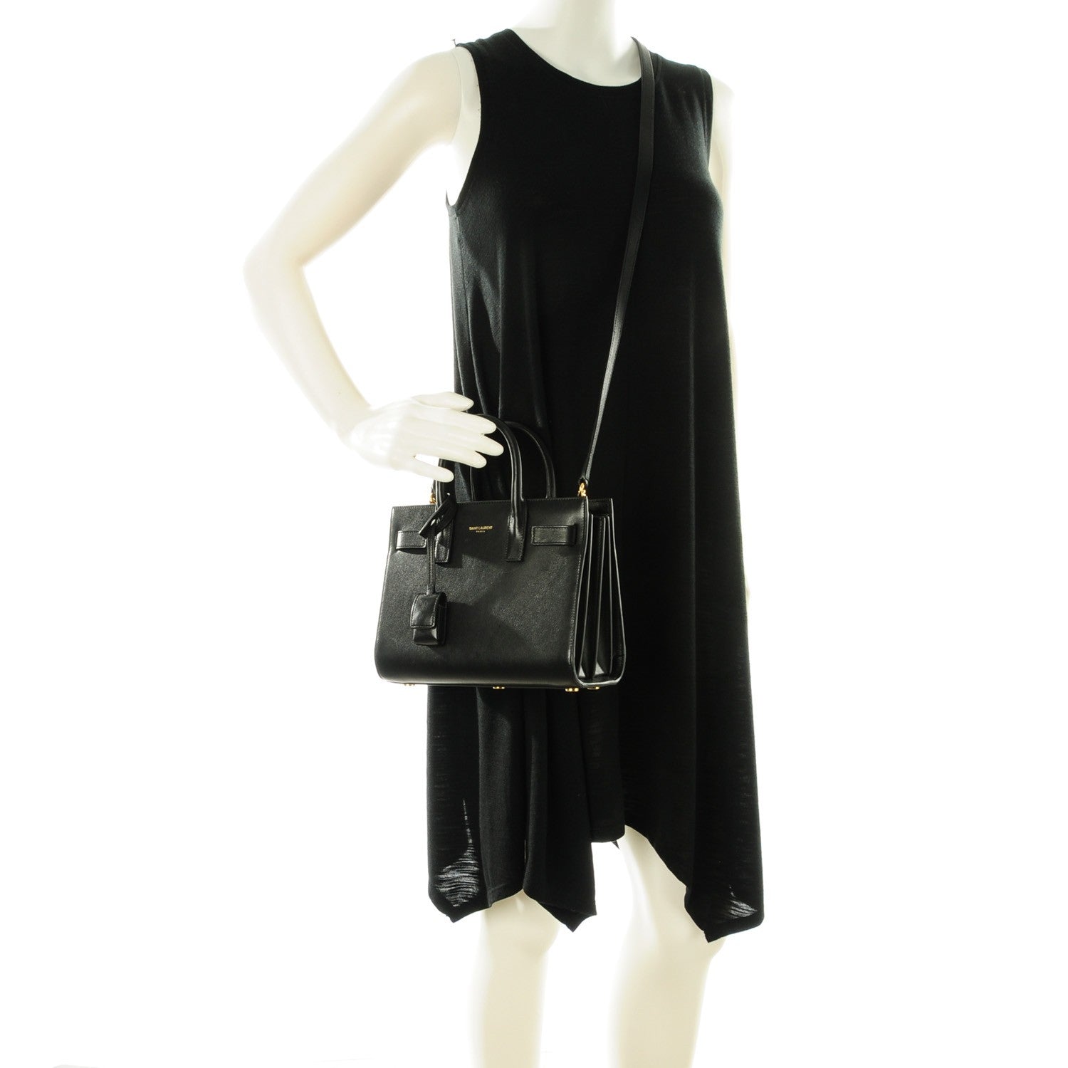 Saint Laurent Calfskin Nano Sac De Jour Black 2 of 6