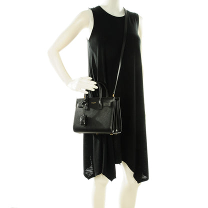 Saint Laurent Calfskin Nano Sac De Jour Black 2 of 6
