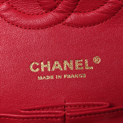 Chanel Lambskin Quilted Medium Double Flap Red 6 of 14