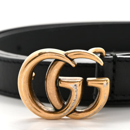 Gucci Calfskin Double G 20mm Belt 90 36 Black 6 of 7