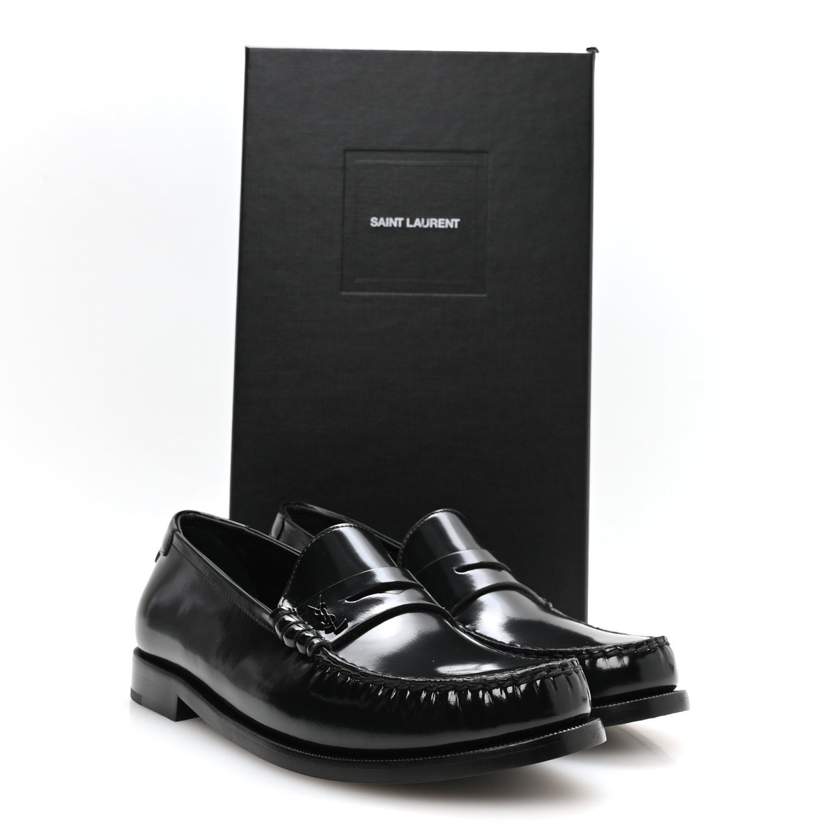 Magnum Lux Calfskin Mens Le Loafer 15 Moccassins 40 Black