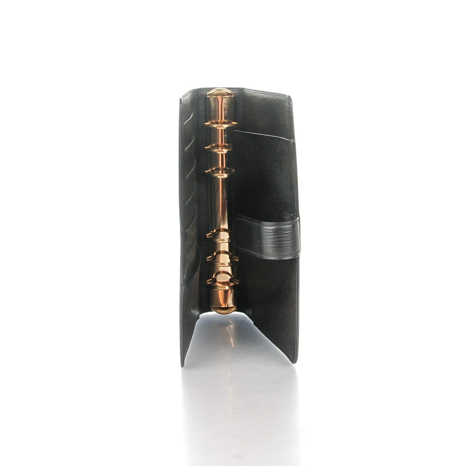 Louis Vuitton Epi Medium Ring Agenda Cover Black 5 of 8