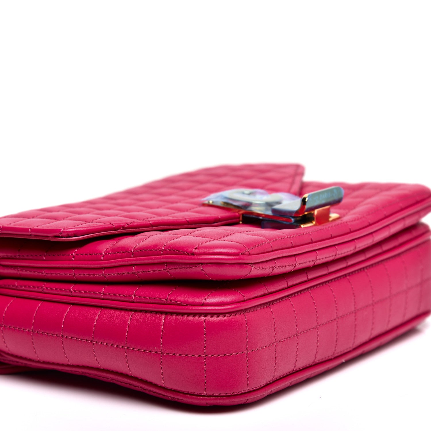 Celine Calfskin Quilted Small C Bag Pink 6 of 9