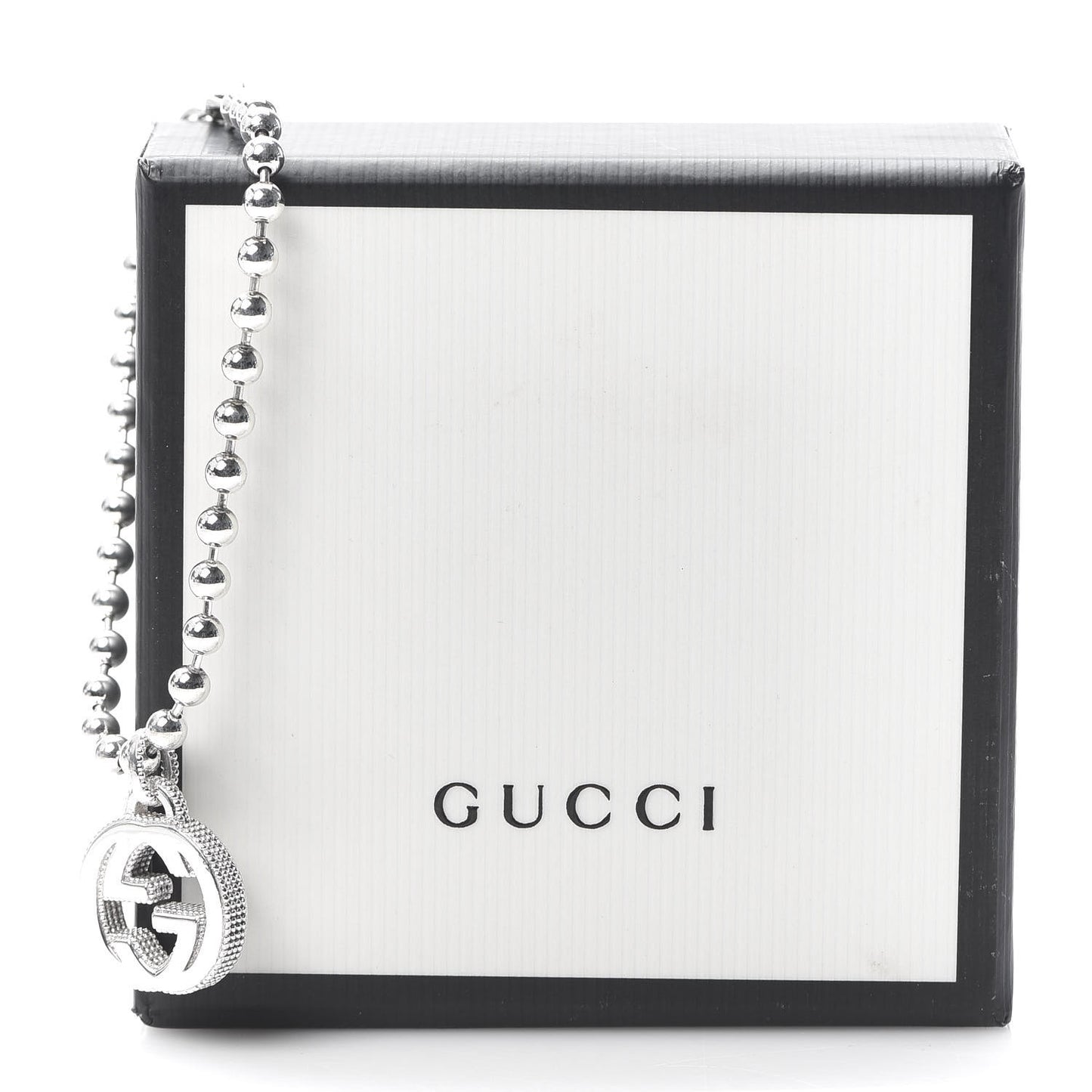 Sterling Silver Interlocking GG Charm Bracelet