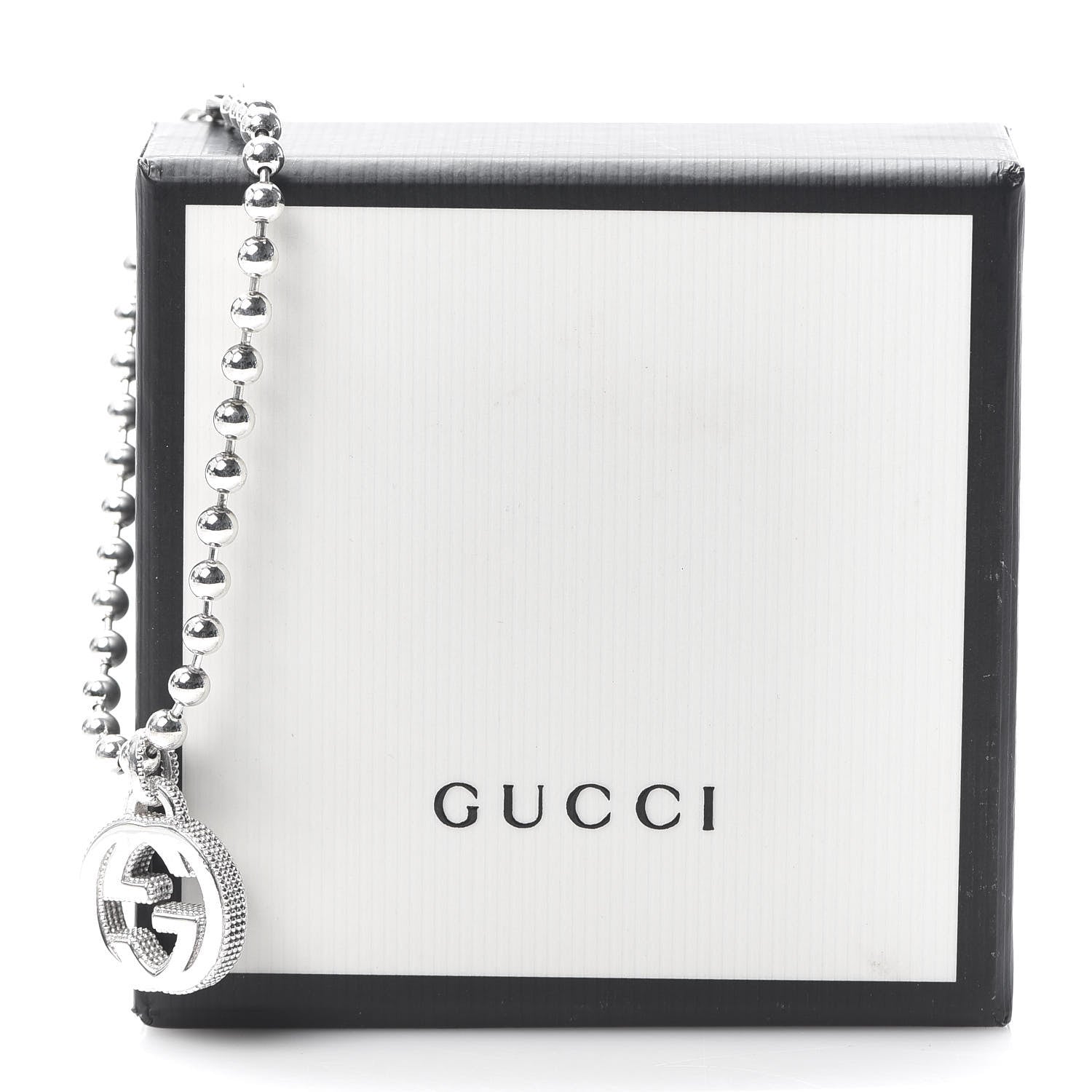 Gucci Sterling Silver Interlocking GG Charm Bracelet 7 of 7