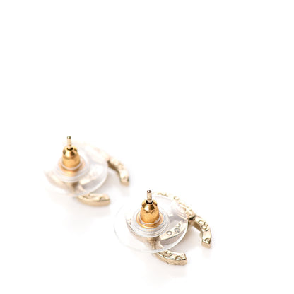 Chanel Pearl CC Earrings Gold 2 of 4