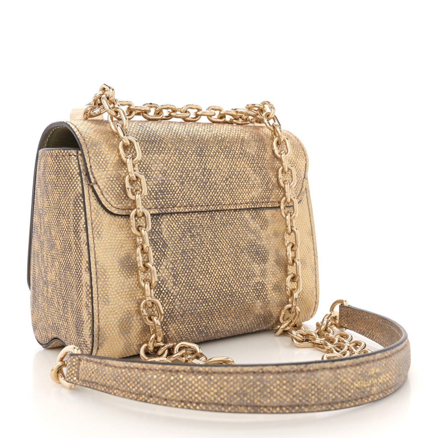 Louis Vuitton Snakeskin Twist Mini Shoulder Bag Brown 4 of 11