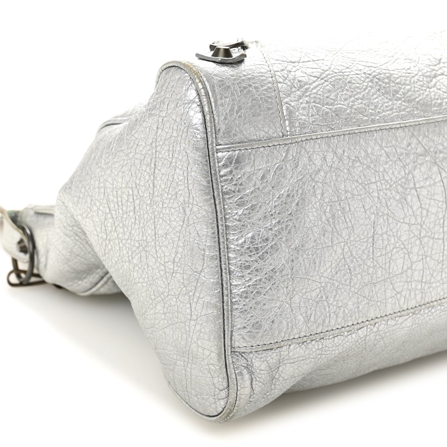 Balenciaga Metallic Agneau Classic Hardware Velo Gris Aluminum 10 of 11
