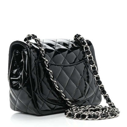 Chanel Patent Calfskin Quilted Mini Square Flap Black 3 of 9
