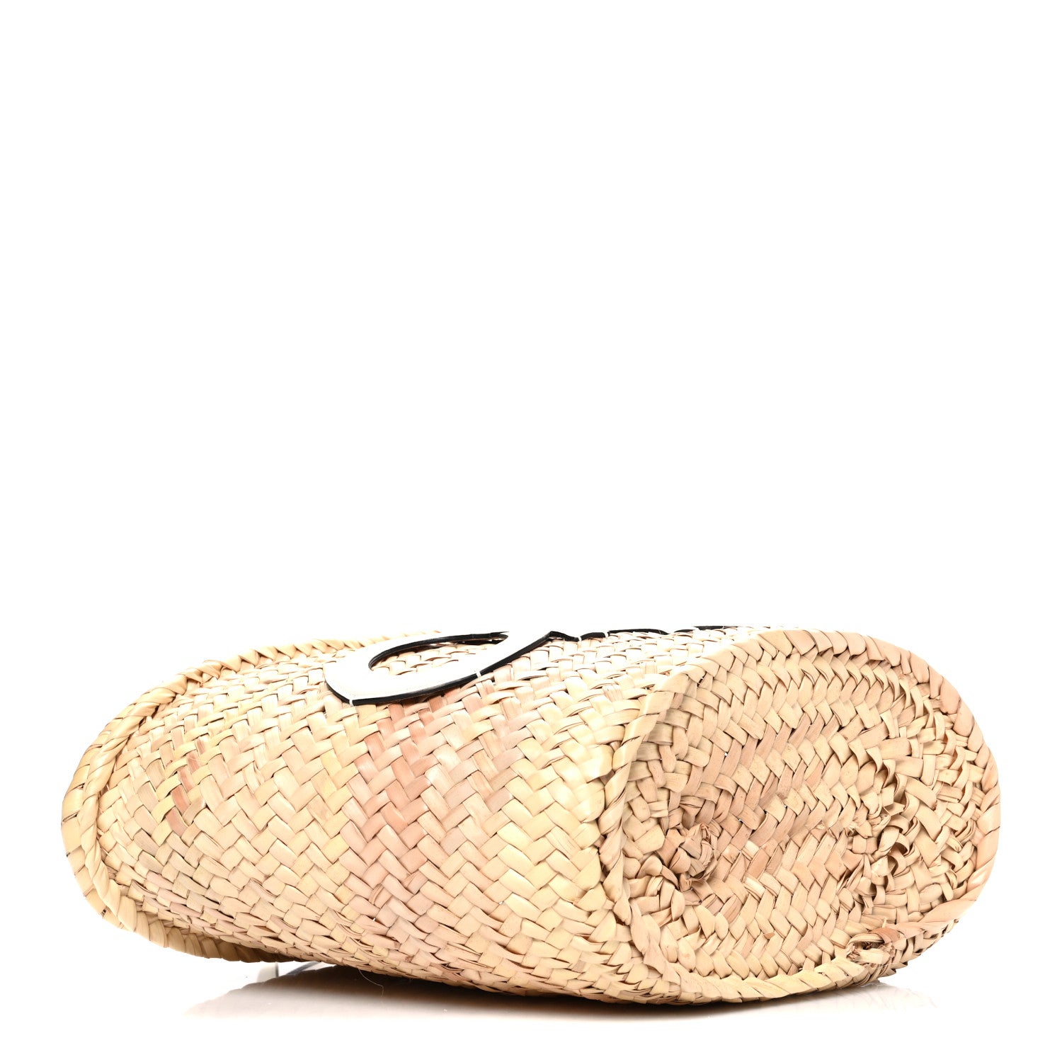 Jimmy Choo Raffia Medium Choo Beach Basket Natural Milk 1839553