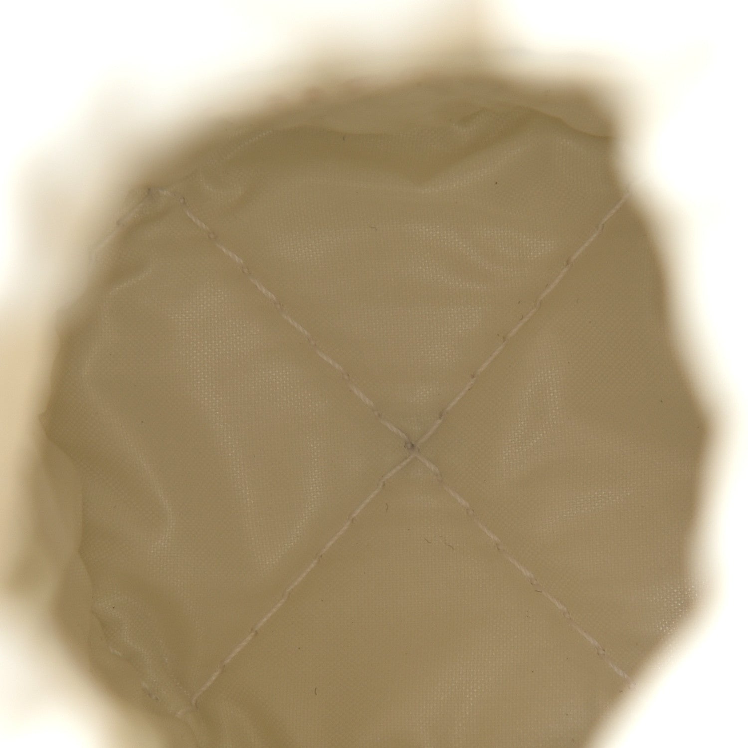 Chanel Lambskin Quilted Mini Bucket Bag With Chain White 5 of 10