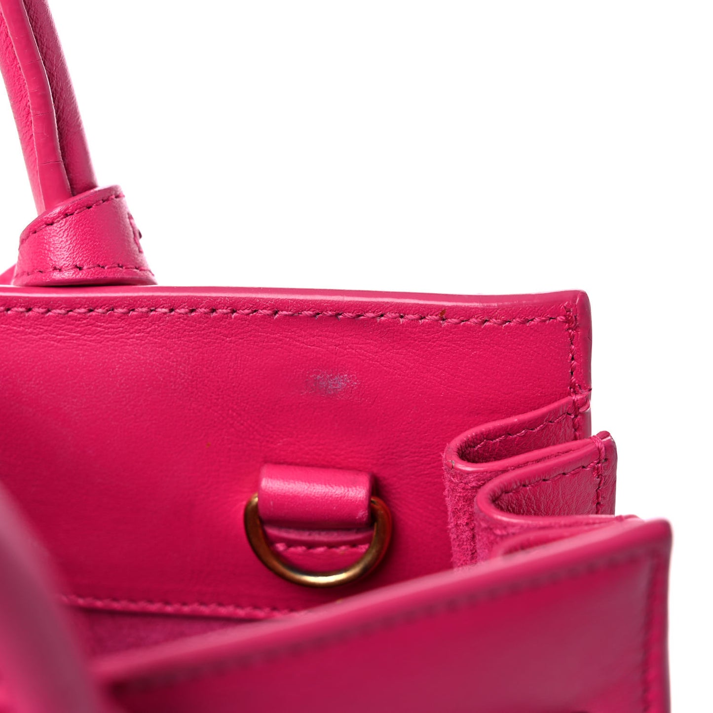 Calfskin Nano Sac De Jour Lipstick Fuchsia