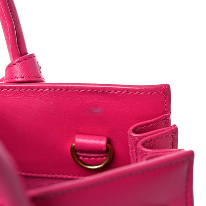Saint Laurent Calfskin Nano Sac De Jour Lipstick Fuchsia 15 of 23