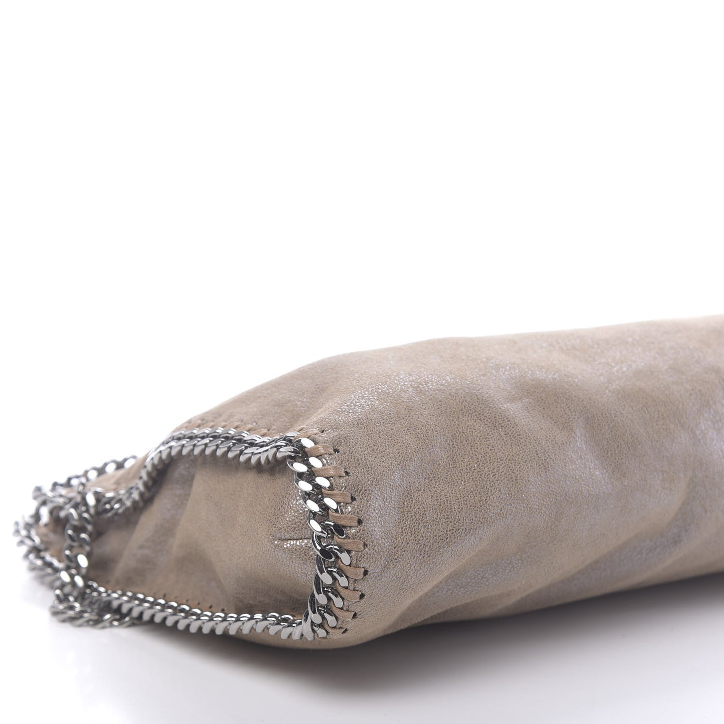 Shaggy Deer Falabella Fold Over Tote Taupe