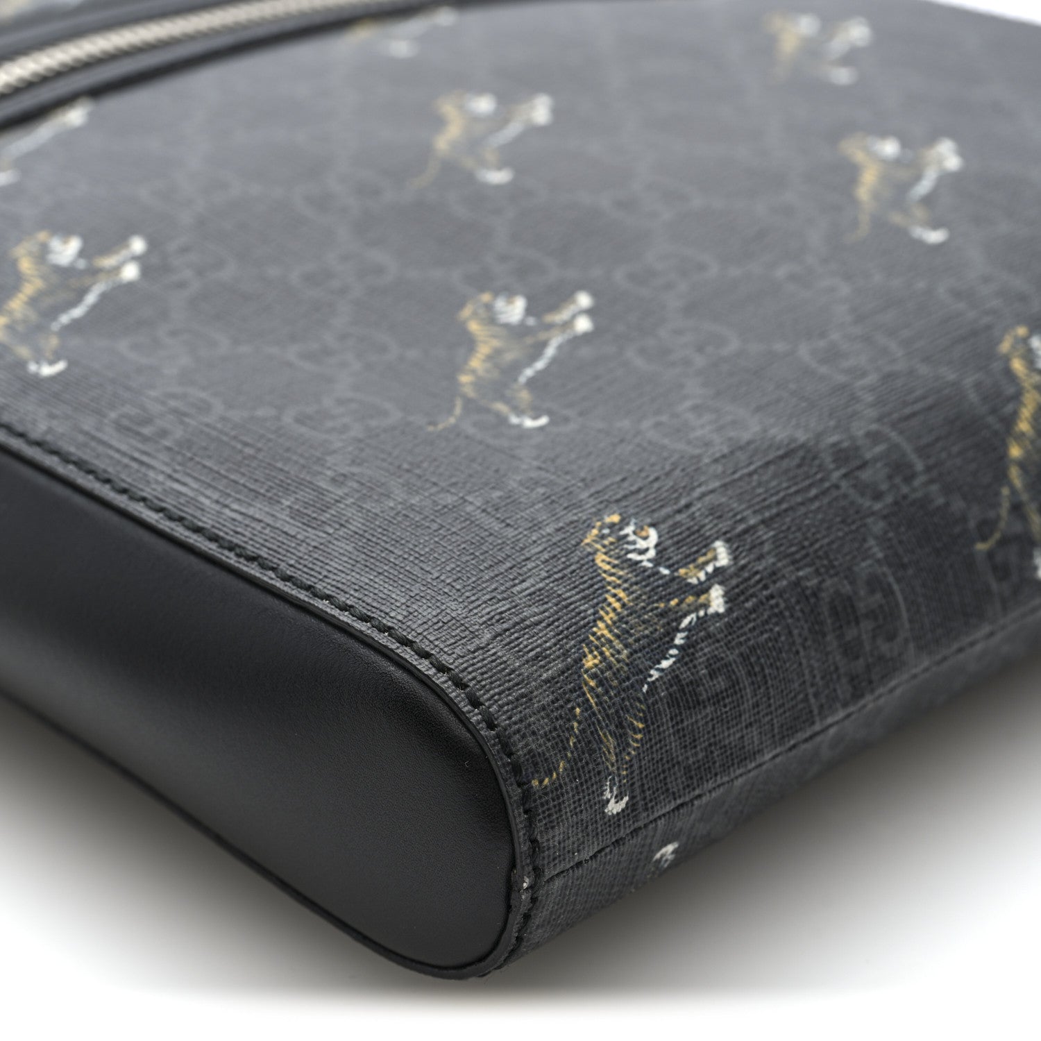 Gucci GG Supreme Monogram Tigers Web Messenger Bag Black Multicolor 9 of 10