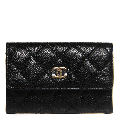 Chanel Caviar Quilted Flap Card Holder Black 1 of 9
