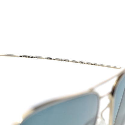 Oliver Peoples Matt Aviator Sunglasses OV 1156 Gold 5 of 8