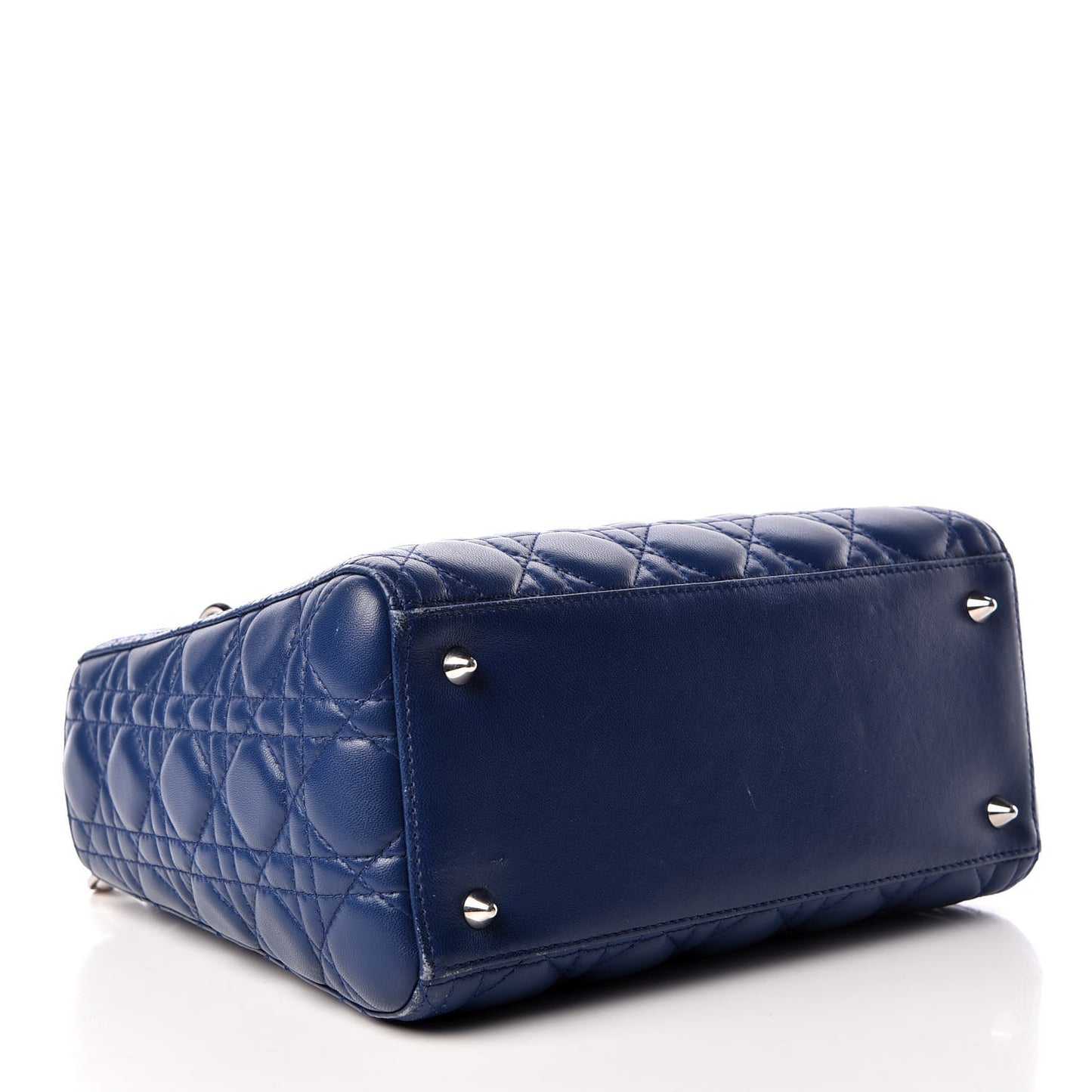 Lambskin Cannage Medium Lady Dior Navy