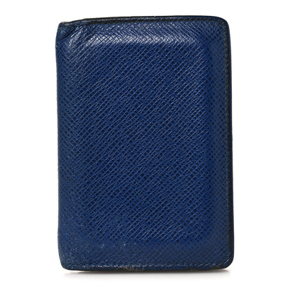 Louis Vuitton Taiga Pocket Organizer NM Blue Marine 1 of 8