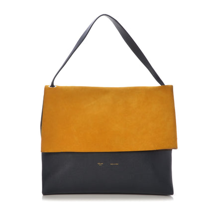 Celine Calfskin Suede All Soft Shoulder Bag Amber 1 of 20