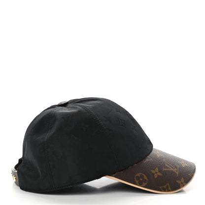 Louis Vuitton Polyester Silk Monogram LV Get Ready Cap L Black 5 of 8