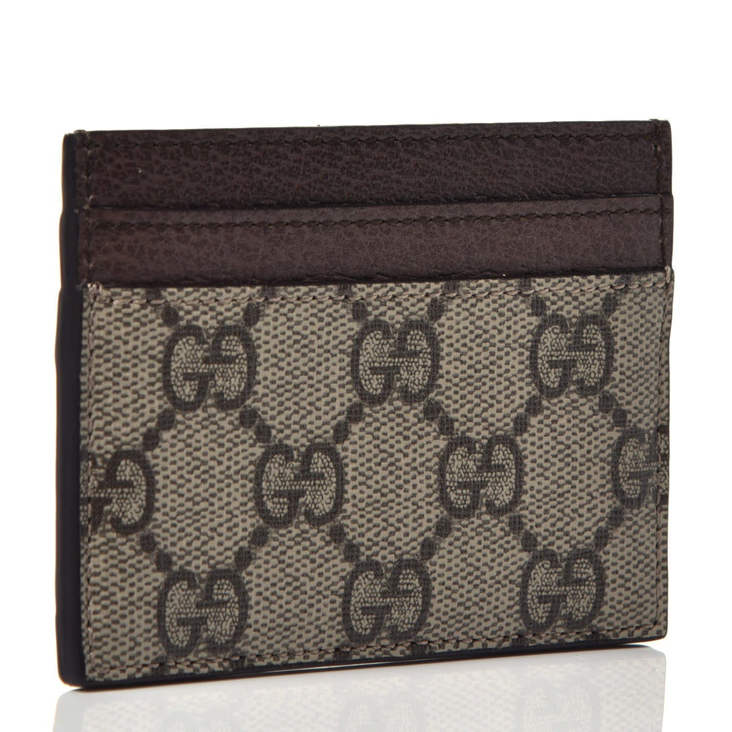 Gucci GG Supreme Monogram Ophidia Card Holder Brown 3 of 6