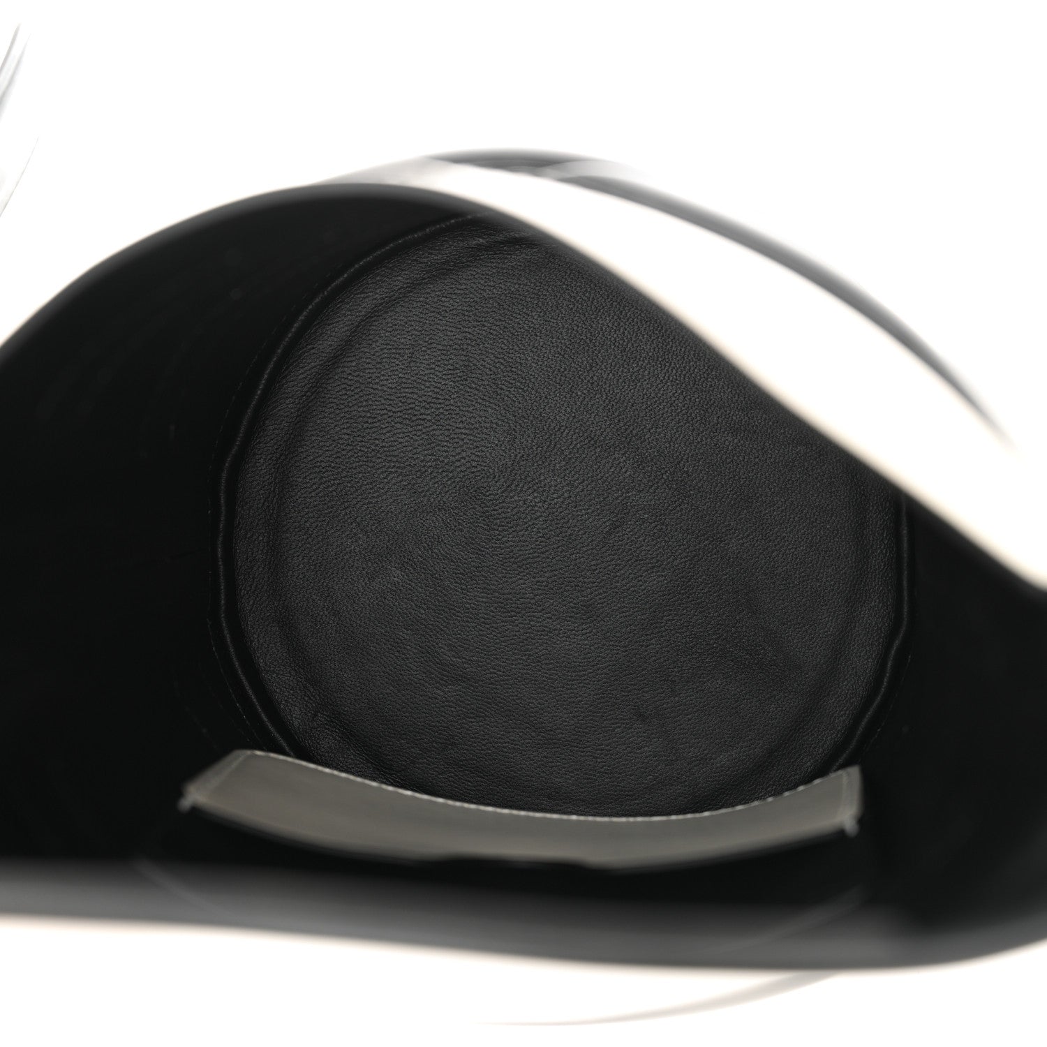 Alexander McQueen Calfskin The Curve Shoulder Bag White Black 5 of 11