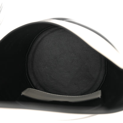 Alexander McQueen Calfskin The Curve Shoulder Bag White Black 5 of 11