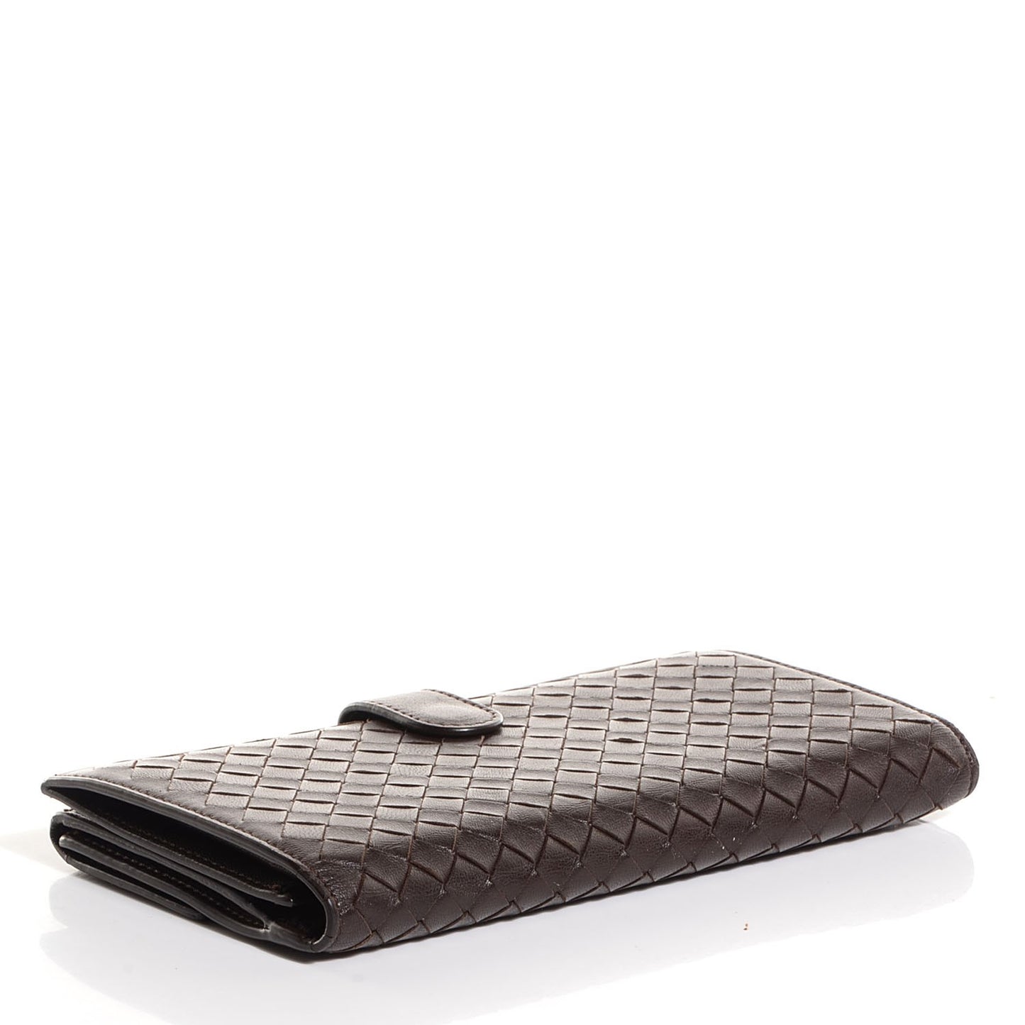 Nappa Intrecciato Continental Wallet Ebano