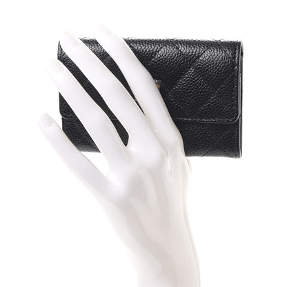 Chanel Caviar Quilted Flap Card Holder Black 2 of 11