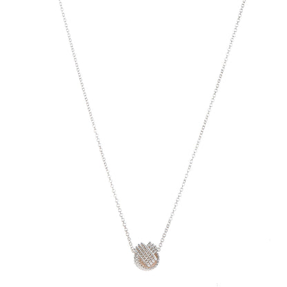 Tiffany Sterling Silver Twist Knot Pendant Necklace 1 of 6