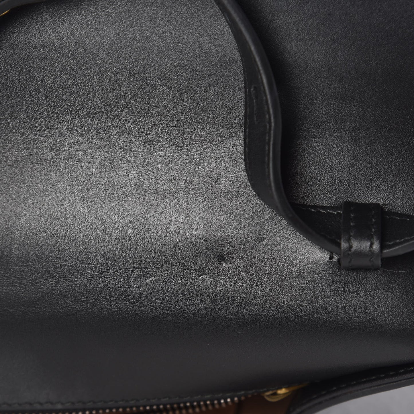 Nappa GG Supreme Monogram Medium Osiride Top Handle Bag Black Oro Vecchio Beige Ebony