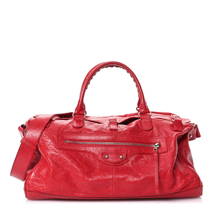 Balenciaga Agneau Classic Hardware Small Squash Duffel Bag Rouge Cardinal 1 of 12