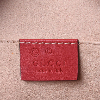Gucci GG Supreme Monogram Blooms Mini Chain Shoulder Bag Beige Blue Navy Hibiscus Red 6 of 9