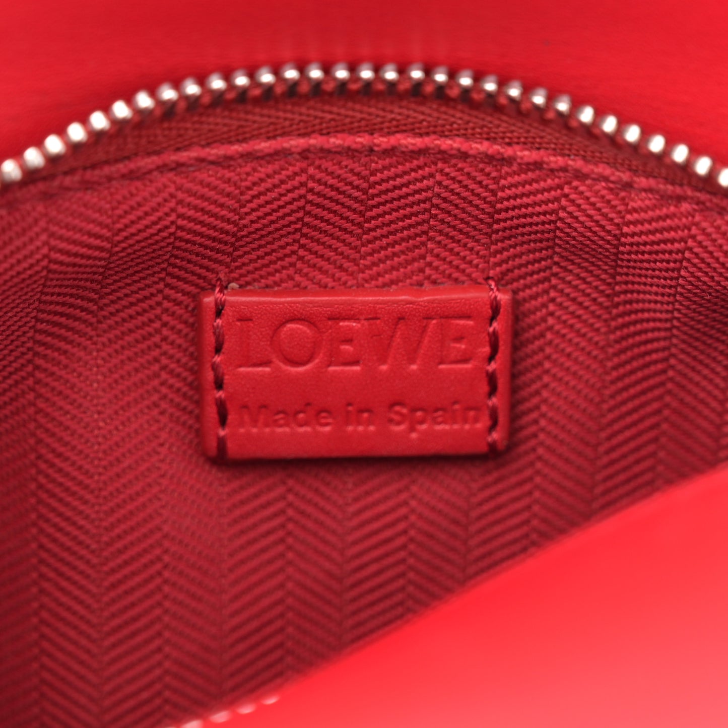 Satin Calfskin Mini Puzzle Edge Bag Red