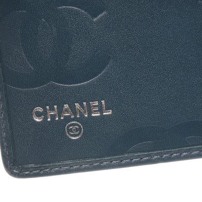 Chanel Calfskin Quilted Cambon Yen Wallet Blue 6 of 9