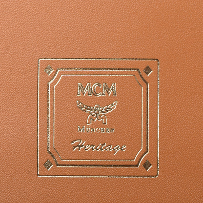 MCM Visetos Heritage Continental Flap Wallet Cognac 7 of 10