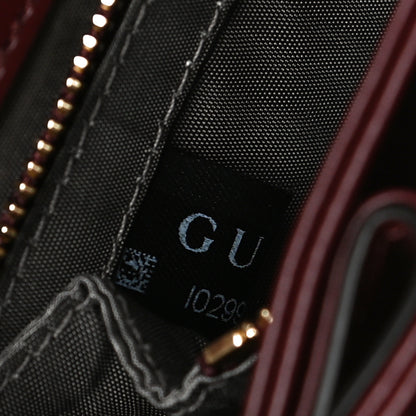 Gucci Smooth Calfskin Small Zumi Shoulder Bag Vintage Bordeaux 7 of 19