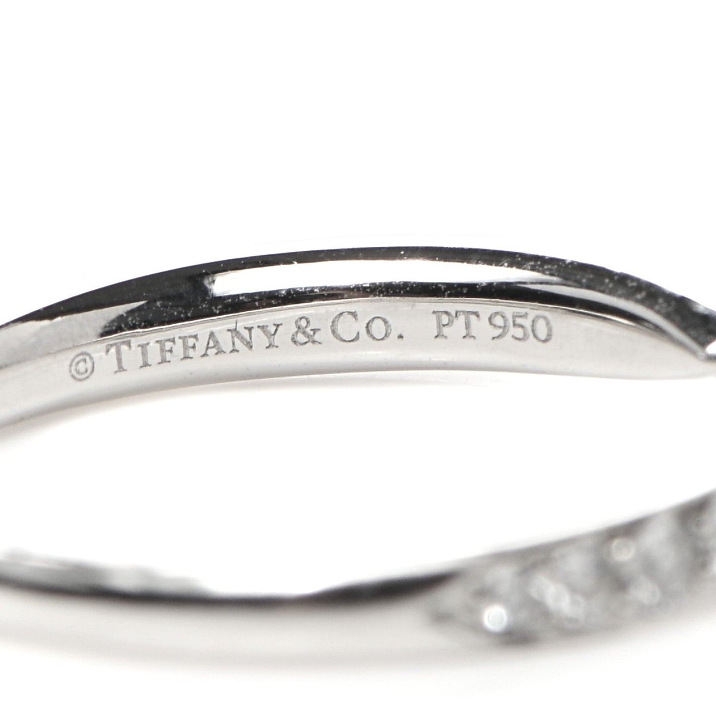 Platinum Diamond Harmony Bead-Set Band Ring 49 4.75