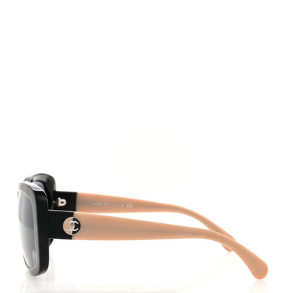 Chanel Acetate CC Sunglasses 5322 Black Beige 3 of 6