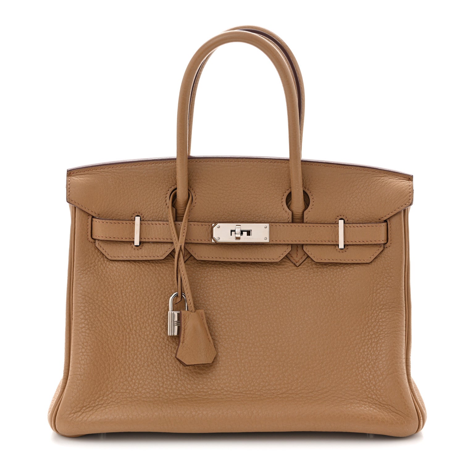 Hermes Taurillon Clemence Birkin 30 Biscuit 1 of 12