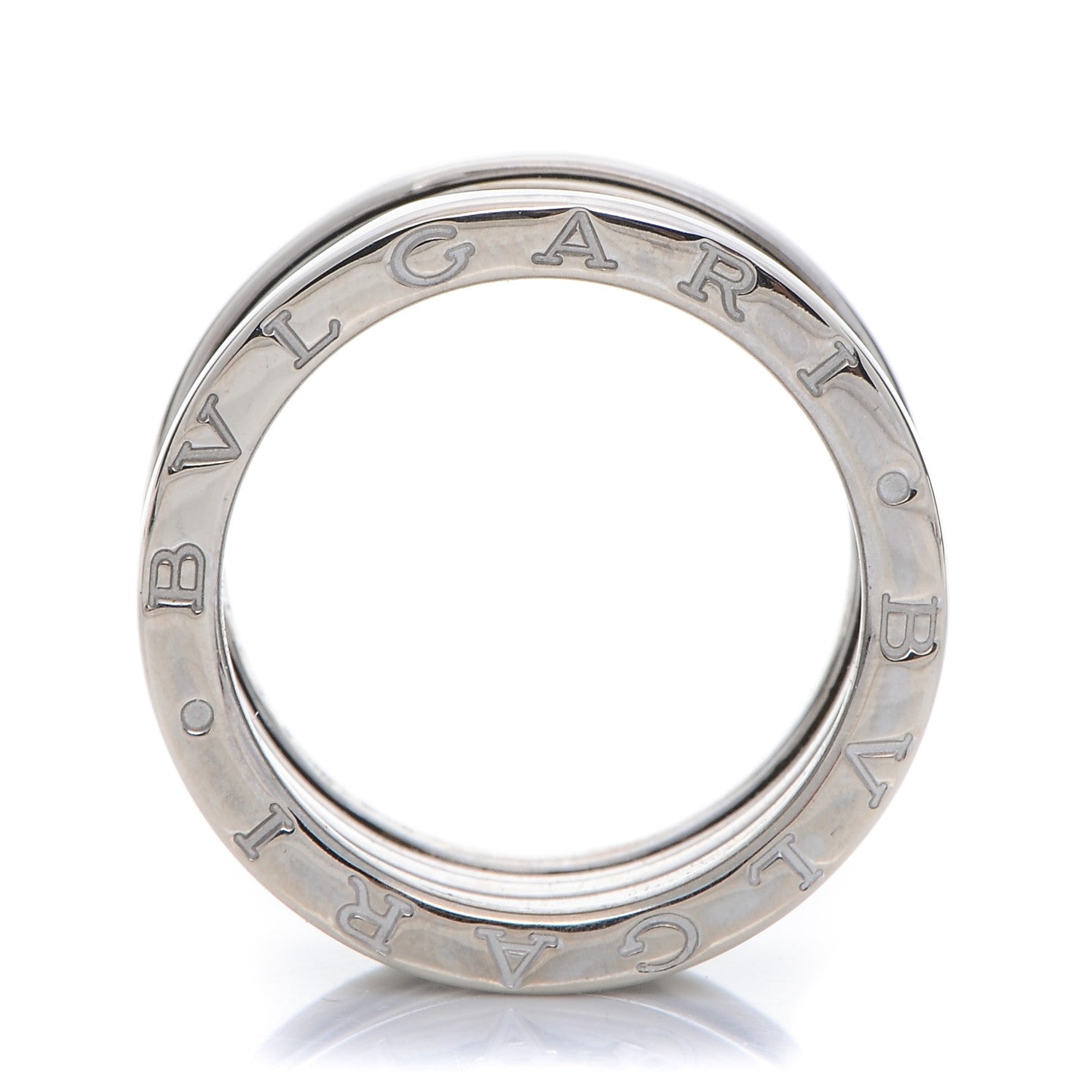 Bulgari 18K White Gold B.Zero1 Four-Band Ring 57 8 3 of 7