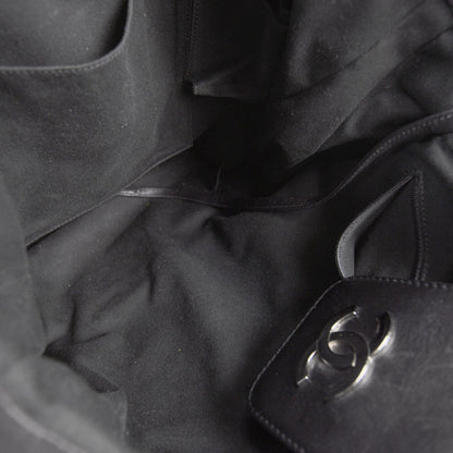 Chanel Lambskin Messenger Tote Black 6 of 10