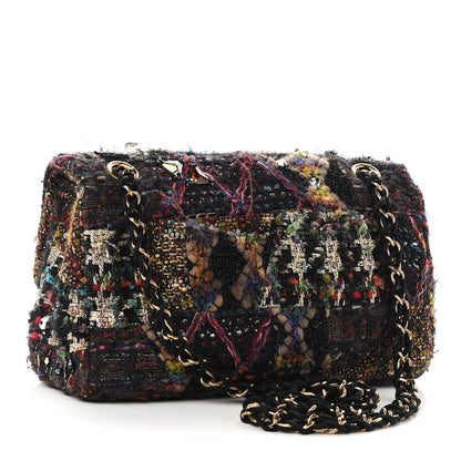Chanel Tweed Crystal Embellished Paris Byzance Reissue 2.55 Classic 225 Flap 3 of 9