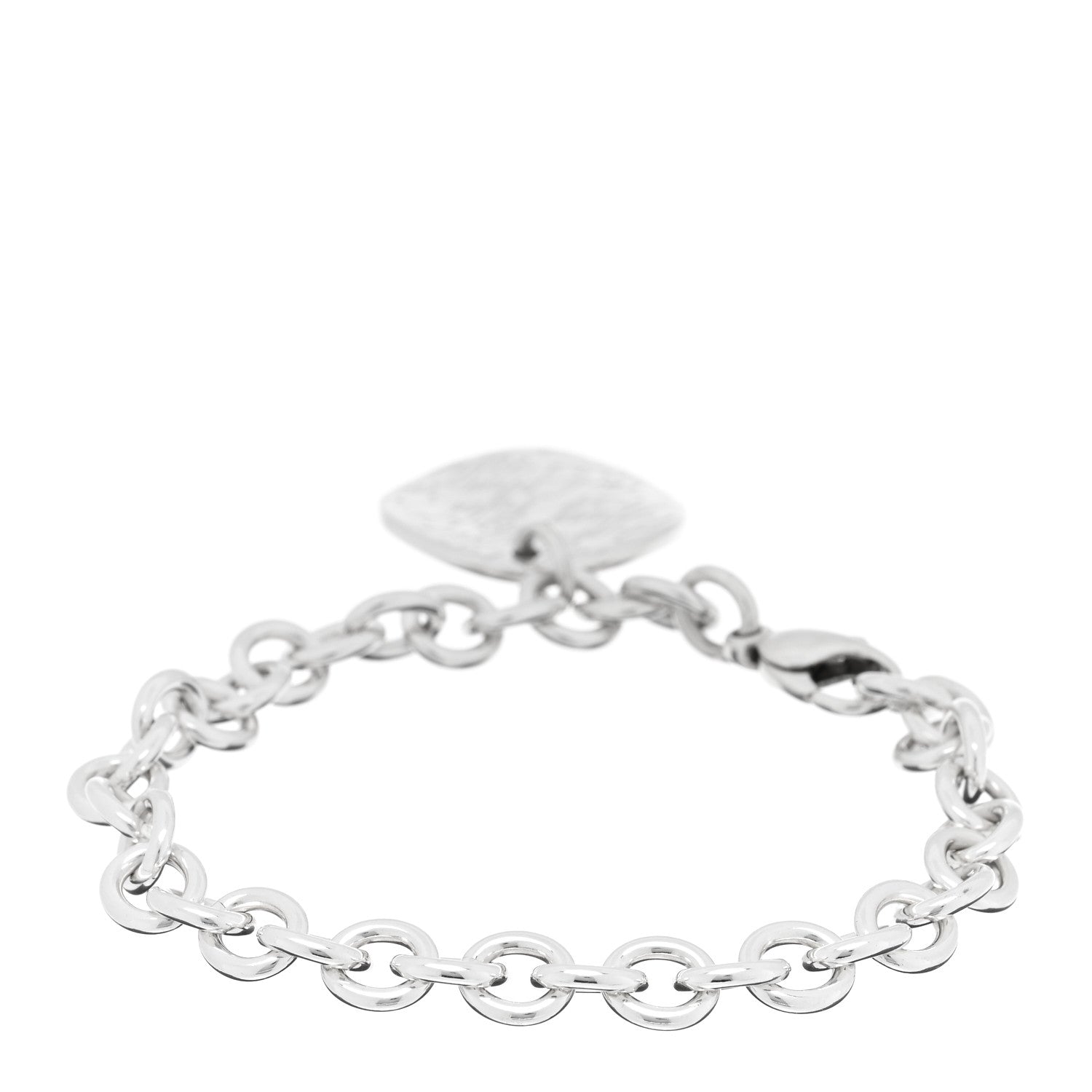 Tiffany Sterling Silver Notes Round Tag Charm Bracelet 2 of 3