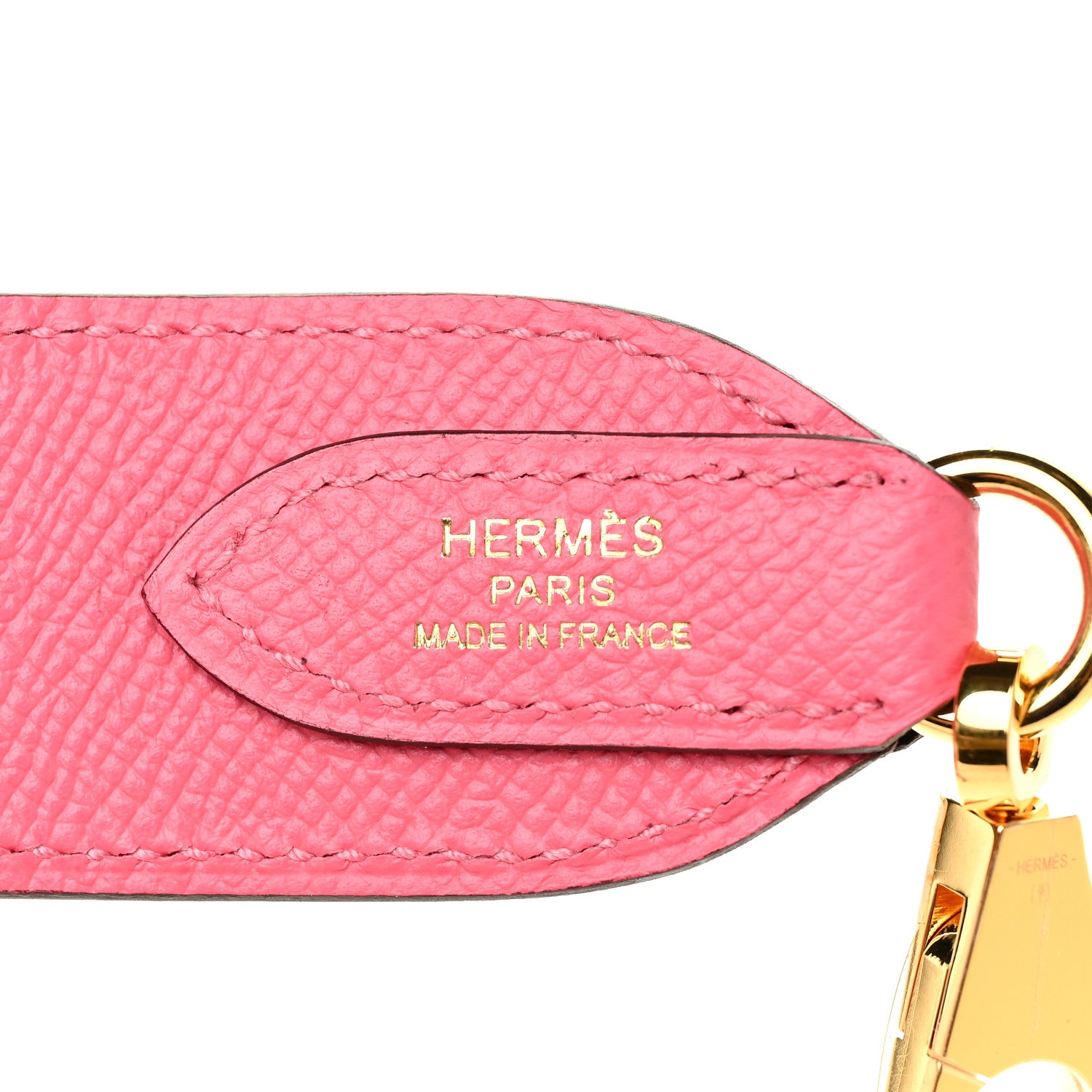 Hermes Epsom 35mm Harnachement Shoulder Strap Rose Azalee 4 of 6